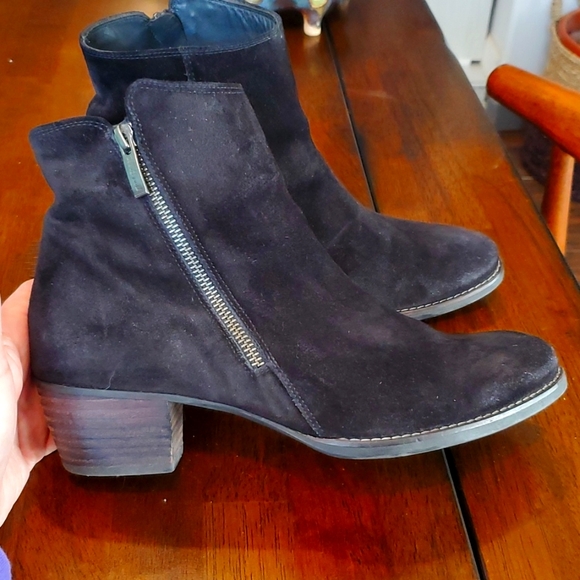 Paul green mūnchen black suede booties - Picture 1 of 7